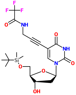 (image for) MC010707 2'-Deoxy-5'-O-[dimethyl(2-methyl-2-propanyl)silyl]-5-{3-[(trifluoroacetyl)amino]-1-propyn-1-yl}uridine